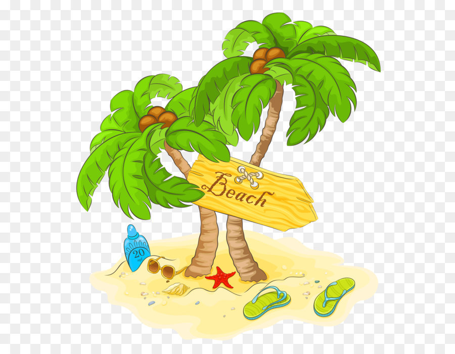Beach Clip art - Transparent Beach Palm Decor PNG Clipart png download - 4408*4680 - Free Transparent Palm Islands png Download.
