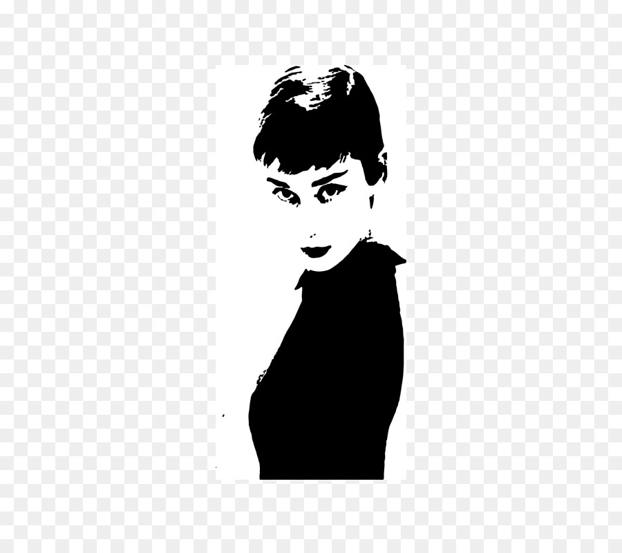 Audrey Hepburn Wall decal Sticker - Silhouette png download - 788*788 - Free Transparent  png Download.