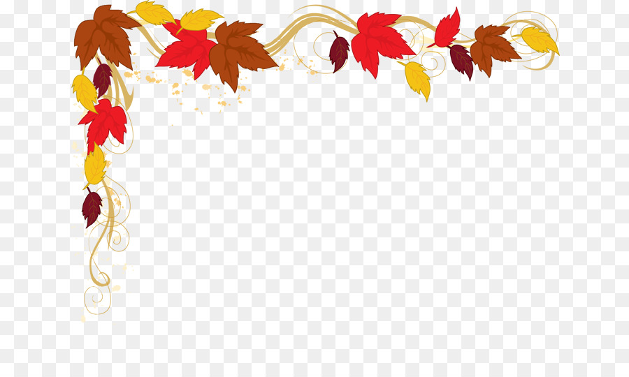 Autumn Clip art - Border Leaves Cliparts png download - 702*523 - Free Transparent Autumn png Download.