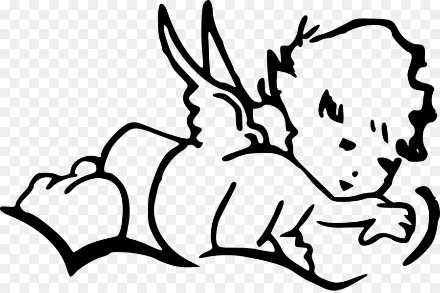 Drawing Angel Line art Clip art - baby angel png download - 1920*1270 - Free Transparent  png Download.