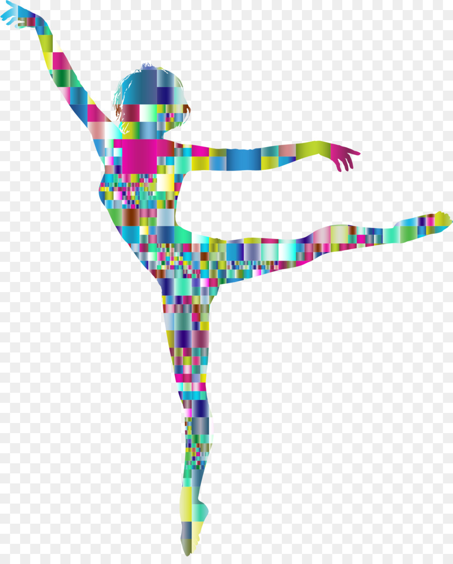 Ballet Dancer Mosaic Silhouette Woman - ballerina png download - 1864*2288 - Free Transparent Dance png Download.