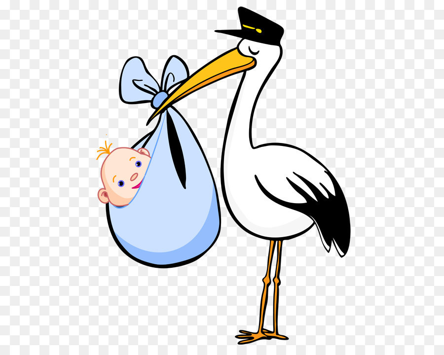 White stork Cartoon Bird Clip art - stork baby PNG png download - 562*720 - Free Transparent White Stork png Download.