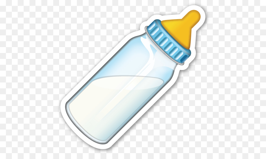 Baby Bottles Emoji Infant Sticker - milk bottle png download - 530*526 - Free Transparent Baby Bottles png Download.