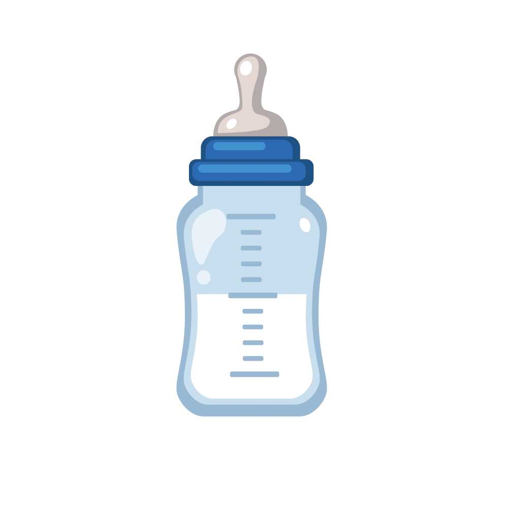 Baby bottle Milk Infant - Vector material loaded milk baby bottle png