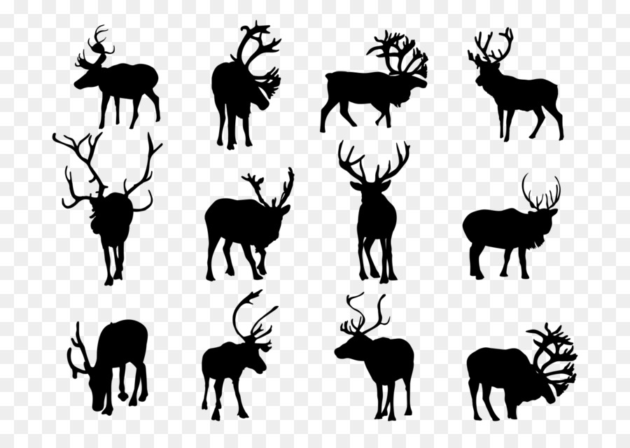 Reindeer Silhouette Clip art - tropical rainforest exposed animal avatar png download - 1400*980 - Free Transparent Reindeer png Download.
