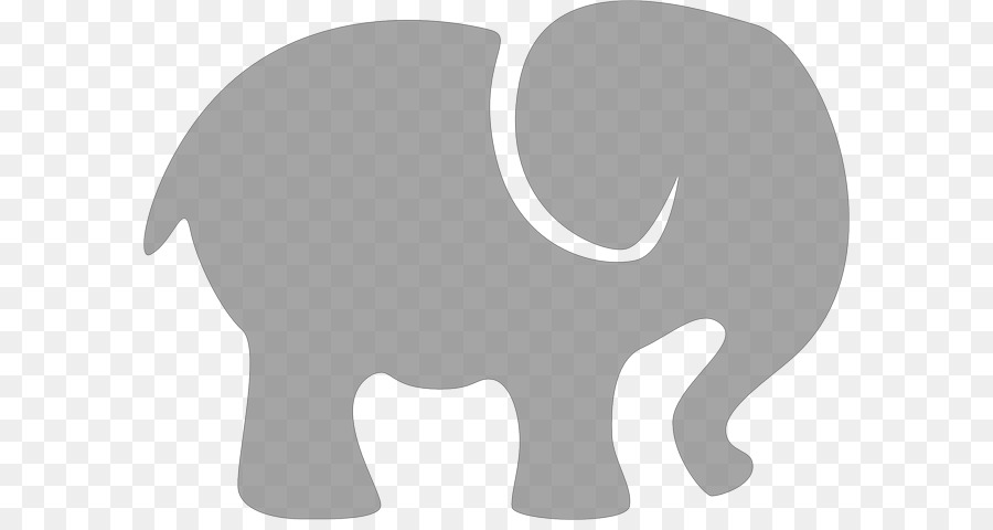 Clip art Elephants Openclipart African elephant Grey - Baby Elephant Silhouette png download - 640*471 - Free Transparent Elephants png Download.
