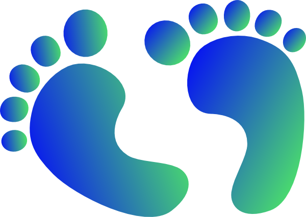 Footprint Infant Clip Art Funny Feet Cliparts Png Download 600426