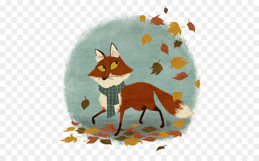 Hello Baby! With Audio Recording Drawing Film Illustration - Autumn Fox png download - 564*552 - Free Transparent  png Download.
