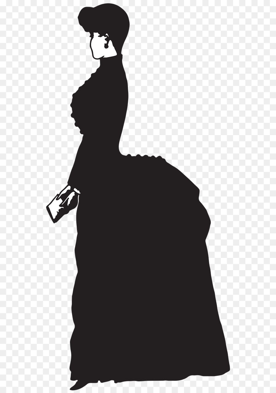 Old-Fashioned Silhouettes Clip art - Silhouette png download - 619*1280 - Free Transparent Oldfashioned Silhouettes png Download.