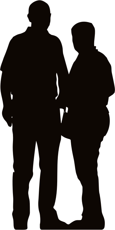 male couple silhouette png
