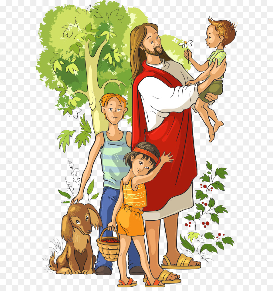 They Met Jesus: A Childs Life of Christ Child Jesus Illustration - Vector boy holding Jesus png download - 666*948 - Free Transparent  png Download.