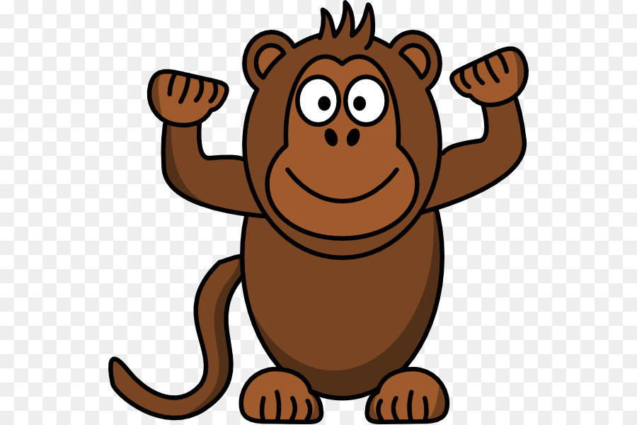 Baby Monkeys Cartoon Clip art - monkey png download - 594*599 - Free Transparent Baby Monkeys png Download.