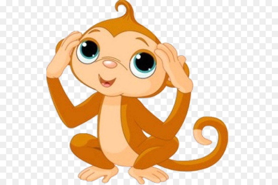 Baby Monkeys Clip art - monkey clipart png download - 600*600 - Free Transparent Baby Monkeys png Download.