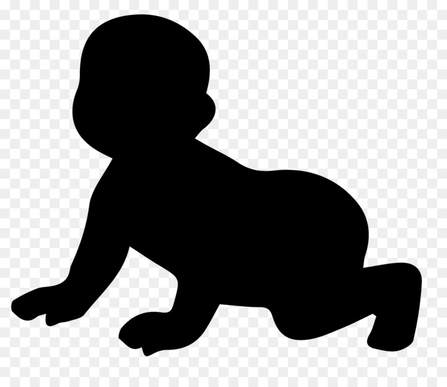Crawling Silhouette Infant Child - Silhouette baby png download - 928*800 - Free Transparent Crawling png Download.