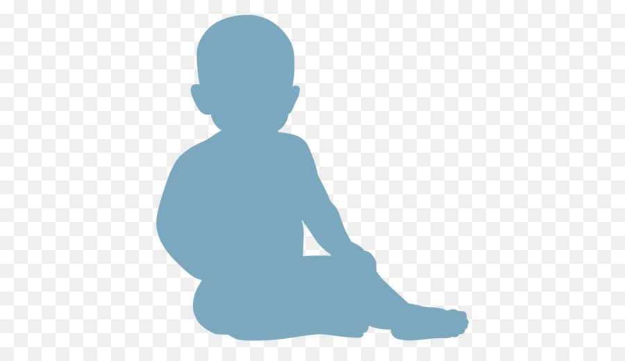 Silhouette Sitting Infant Child Drawing - baby vector png download - 512*512 - Free Transparent  png Download.