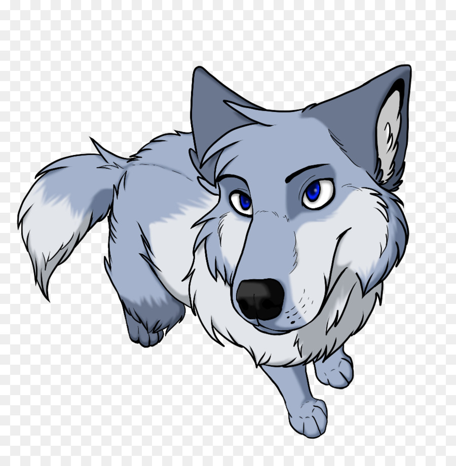 Dog Puppy Baby Wolves Drawing Cuteness - BLUE WOLF png download - 869*920 - Free Transparent  png Download.