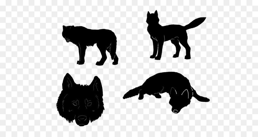 Schipperke Silhouette Gray wolf Puppy Drawing - wolf silouette png download - 600*469 - Free Transparent Schipperke png Download.