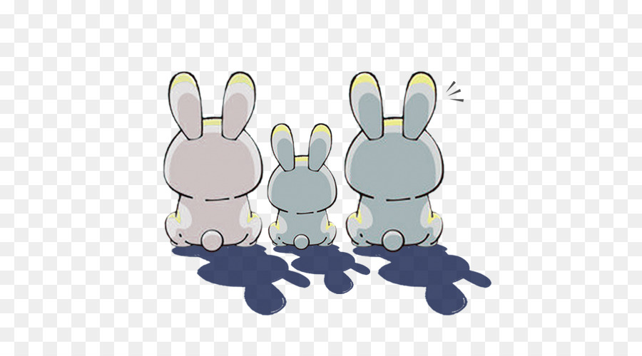 rabbit back cartoon
