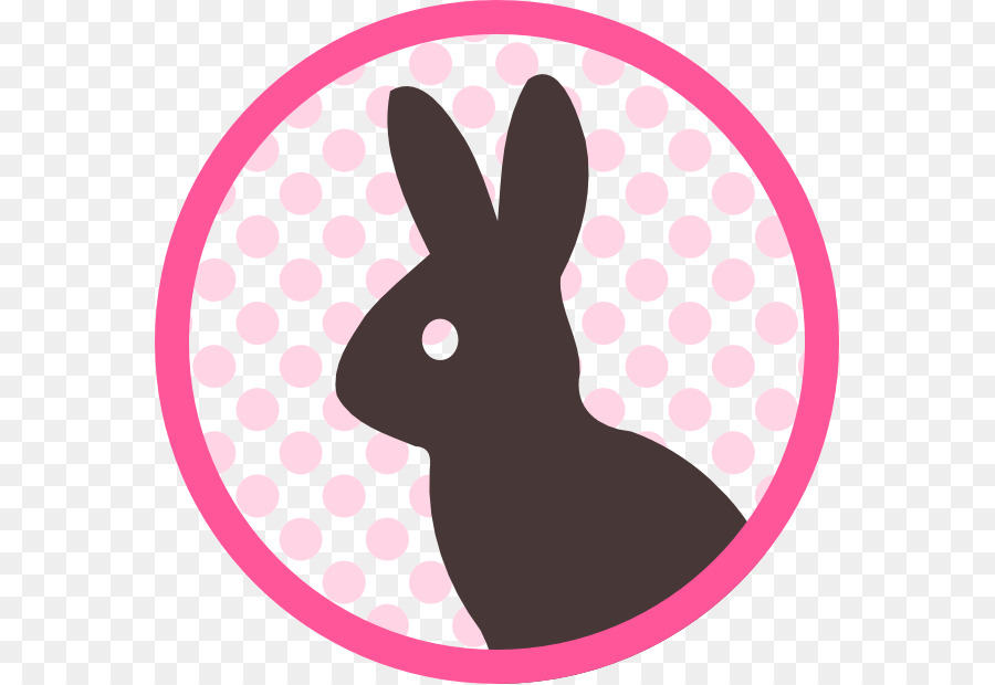 Rabbit Easter Bunny Pink M Paw Clip art - kawai png download - 619*619 - Free Transparent Rabbit png Download.