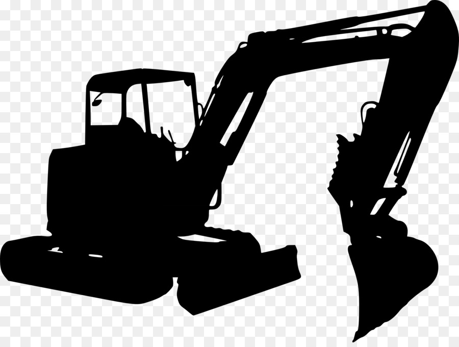 Silhouette Photography Excavator Black and white - excavator png download - 2000*1490 - Free Transparent Silhouette png Download.