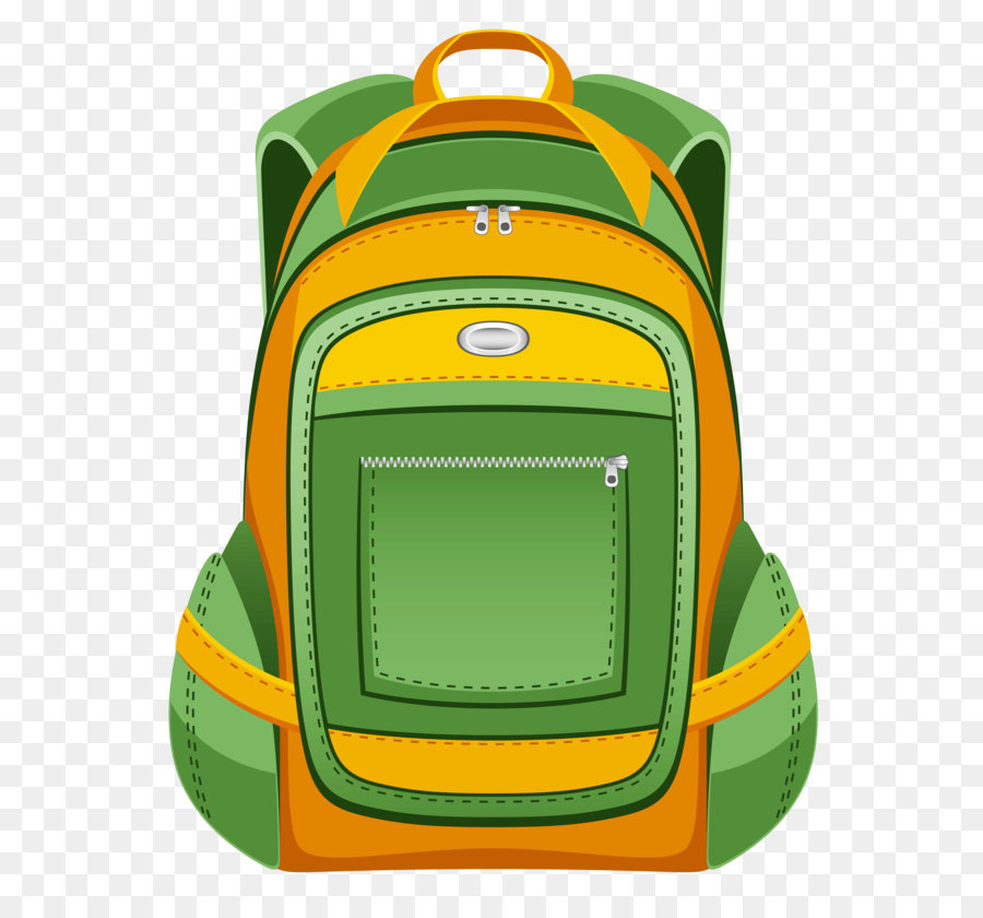 Backpack Clip art - Green and Yellow Backpack PNG Vector Clipart png download - 3924*4992 - Free Transparent Backpack png Download.