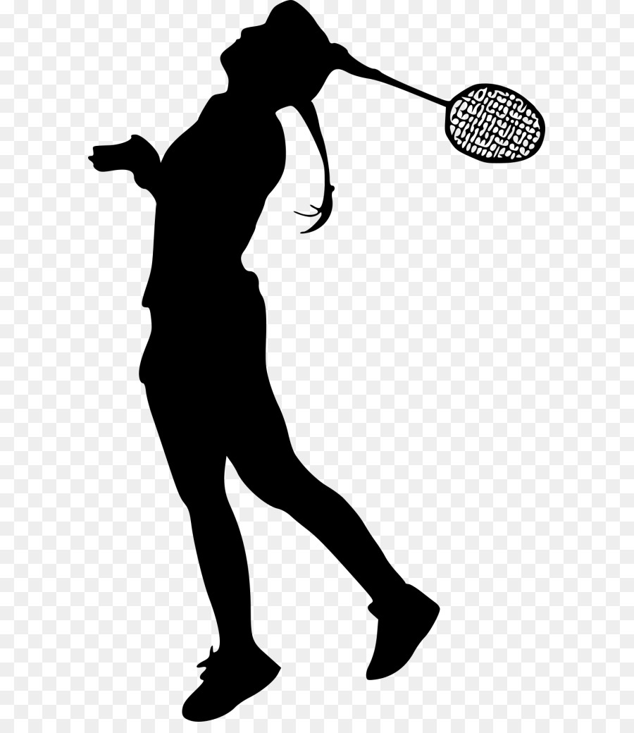 Net Badminton Cartoon - Badminton silhouette figures png download -  2118*3012 - Free Transparent Net png Download. - Clip Art Library