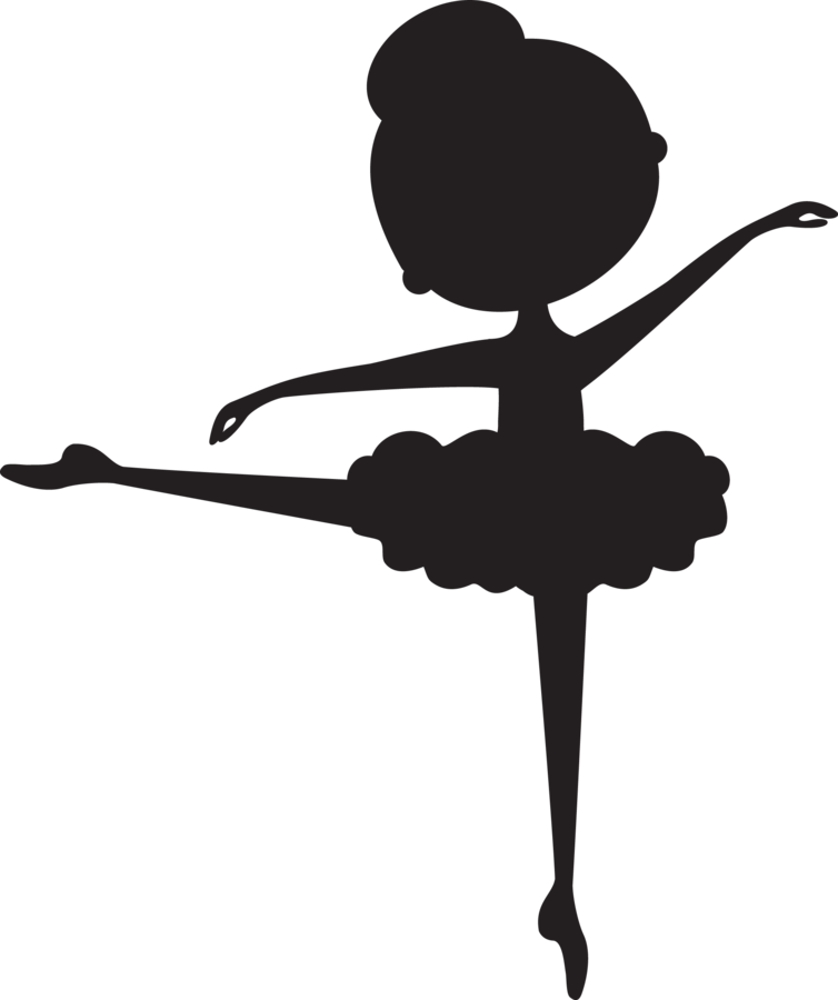 child ballet dancer silhouette

