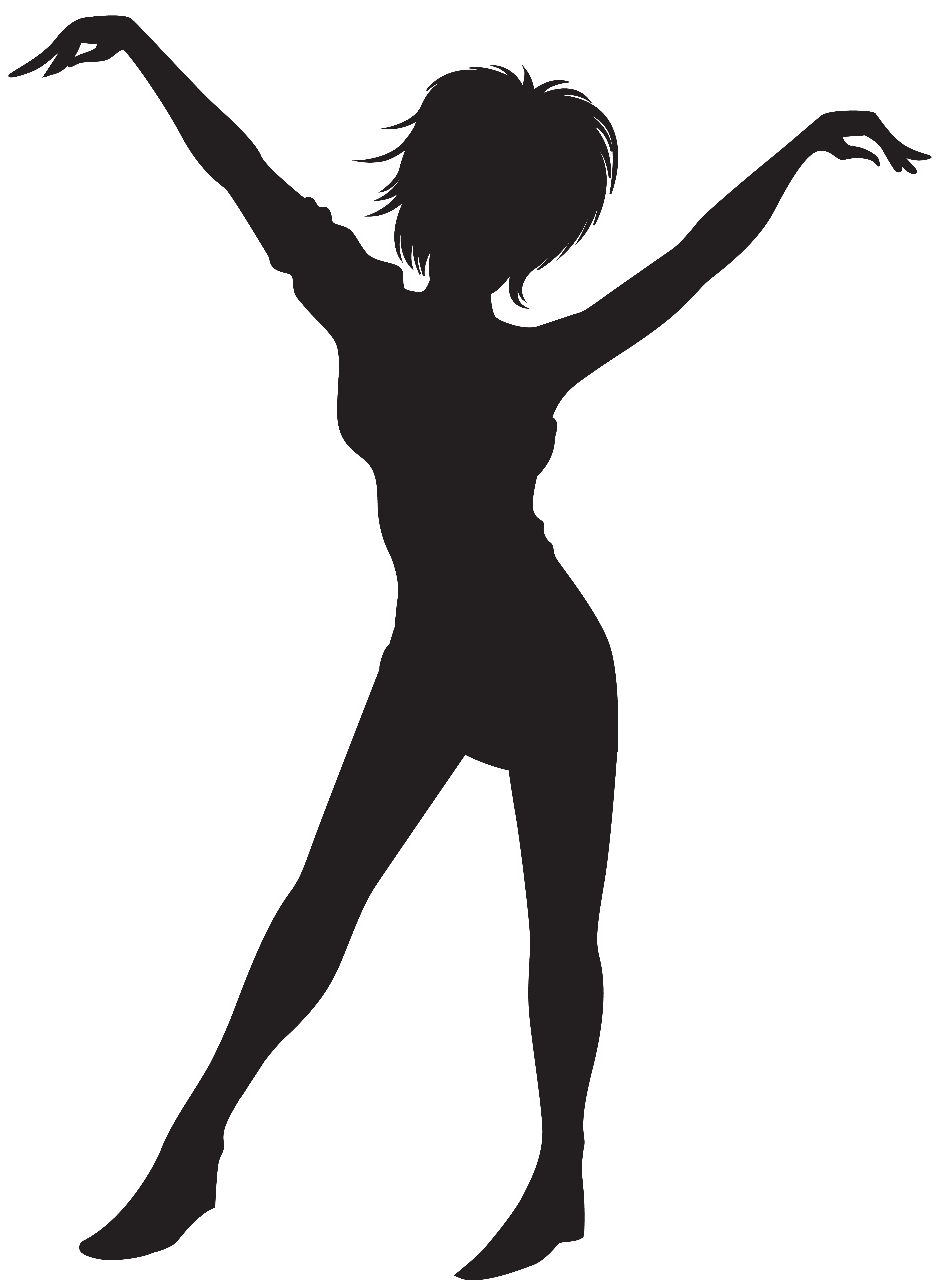 Silhouette Dance Clip Art Black Woman Png Download 58418000 Free