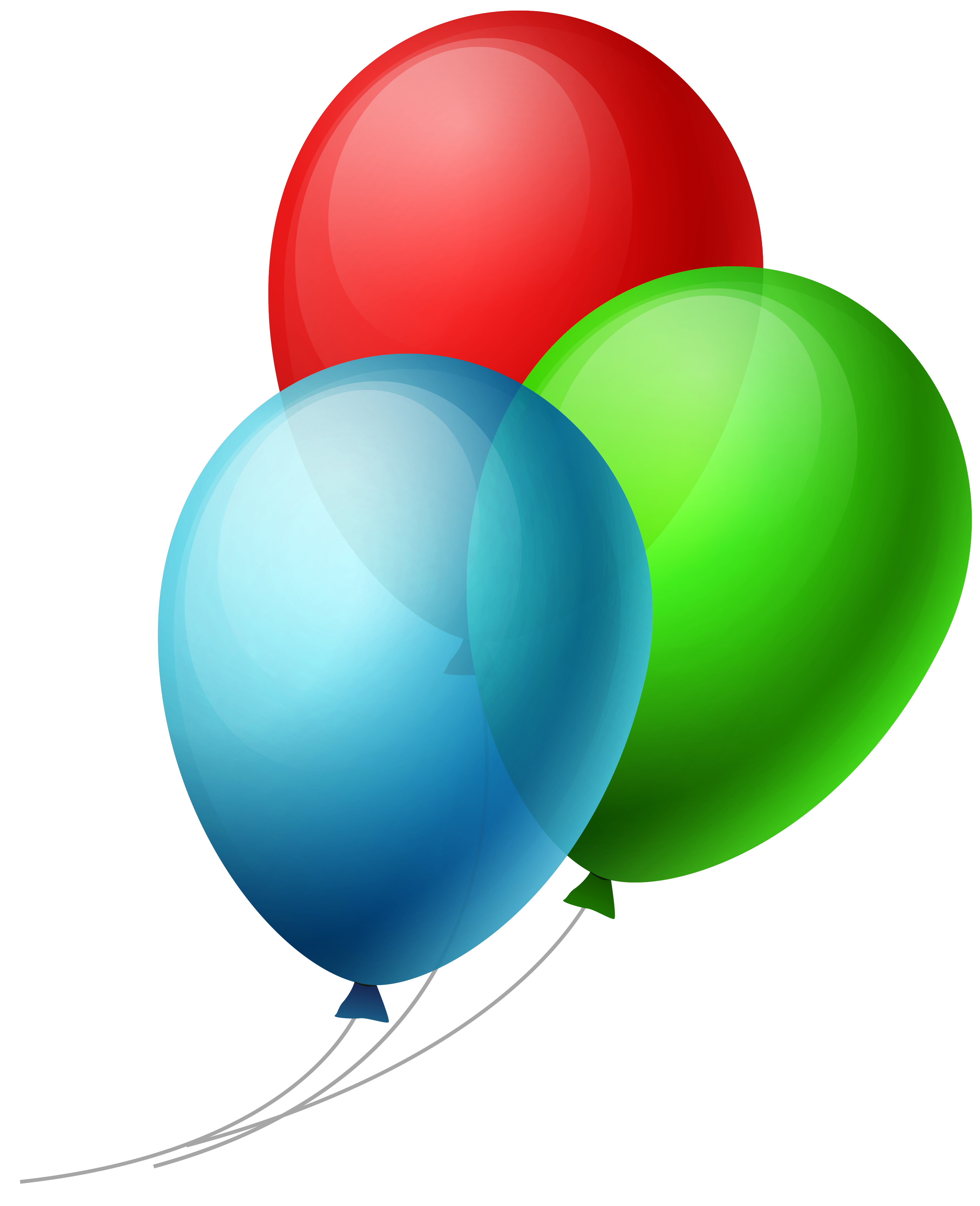 Balloon Clip art - Transparent Three Balloons PNG Clipart png download