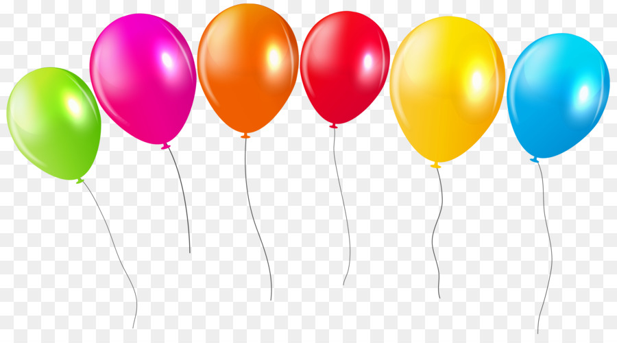 Balloon Birthday Clip art - celebrate png download - 6280*3435 - Free Transparent Balloon png Download.