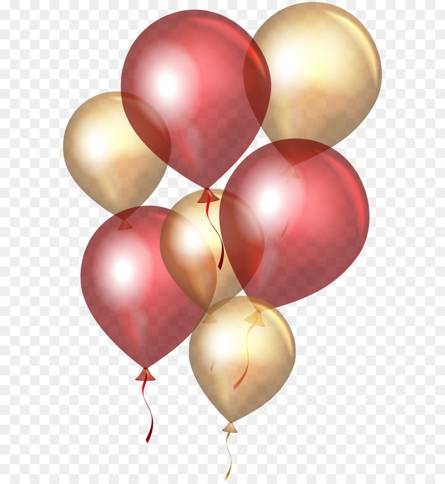 Balloon Gold Clip art - Transparent Red Gold Balloons PNG Clip Art png download - 5311*8000 - Free Transparent Balloon png Download.