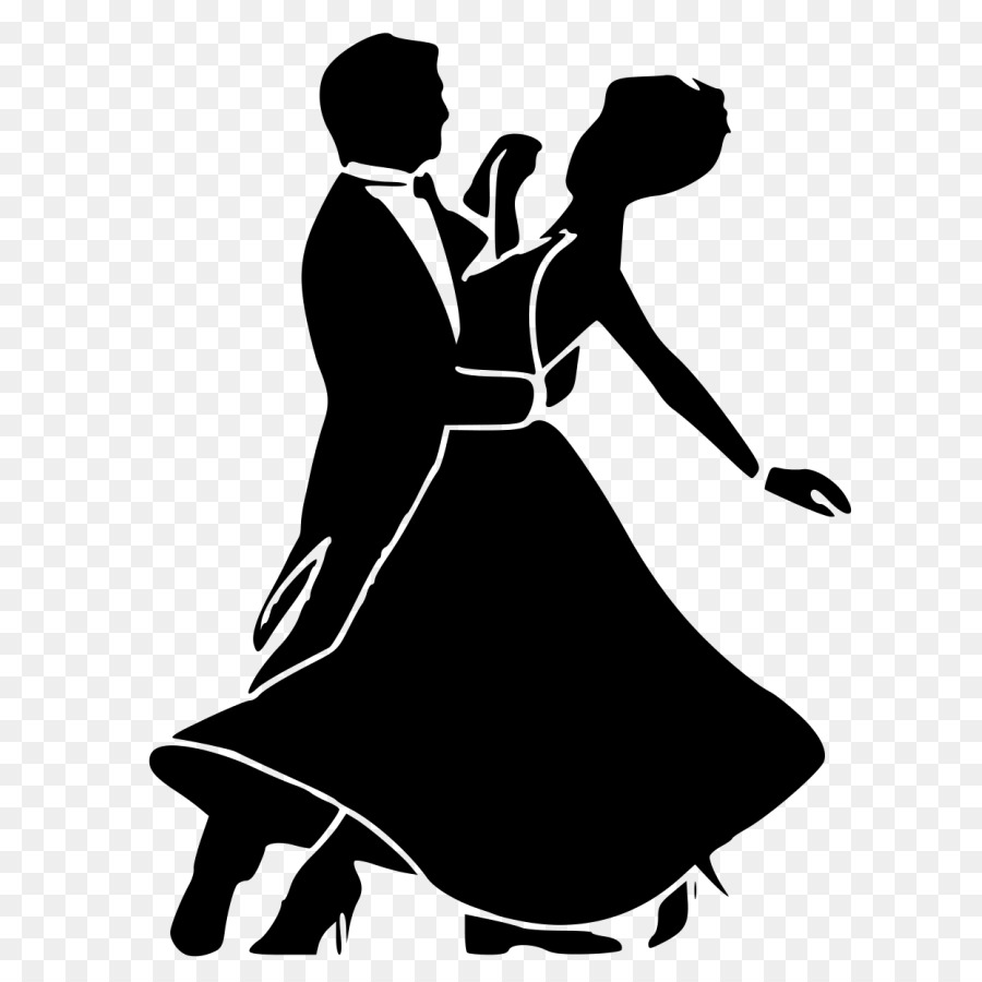 Ballroom dance Black and white Tango - Silhouette png download - 723*900 - Free Transparent Ballroom Dance png Download.