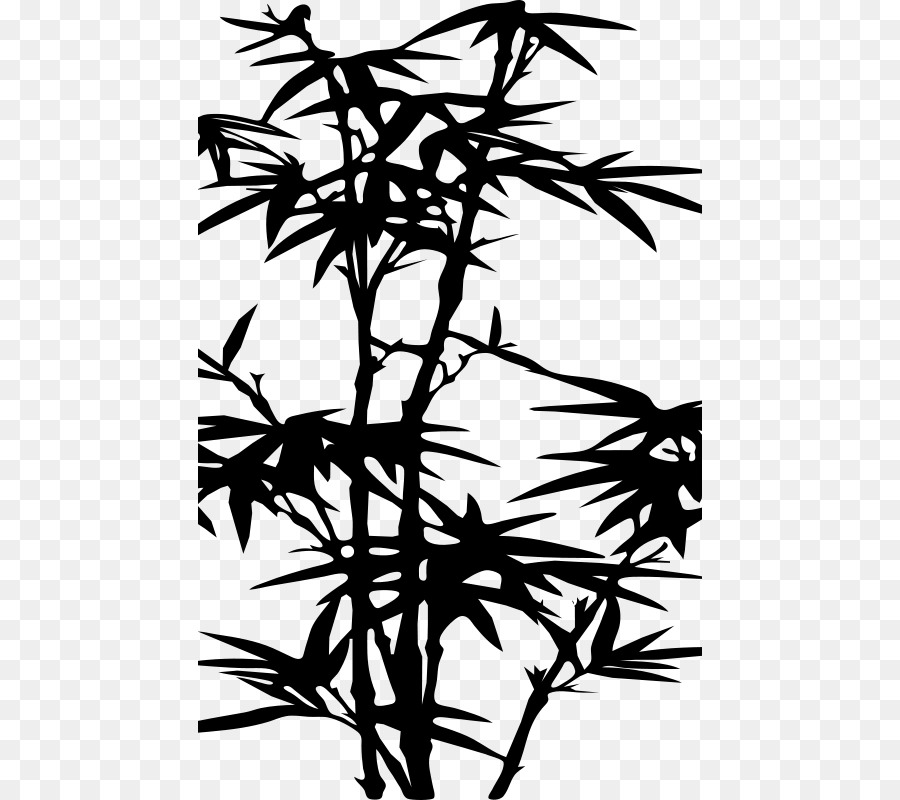 Bamboo Silhouette Drawing Clip art - bamboo sketch png download - 504*800 - Free Transparent Bamboo png Download.