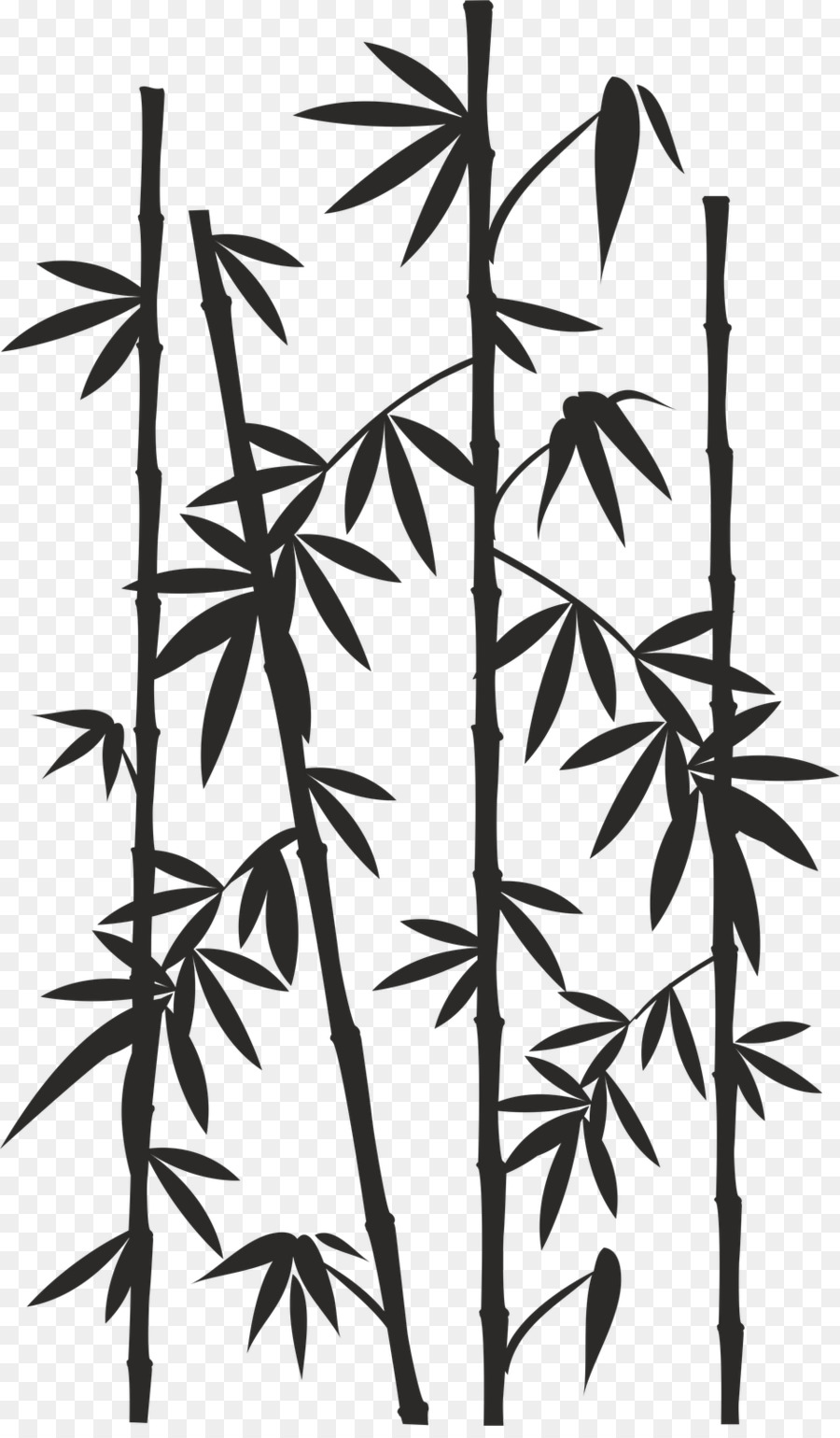 Bamboo Image Drawing Reed Silhouette - bamboo png download - 943*1600 - Free Transparent Bamboo png Download.