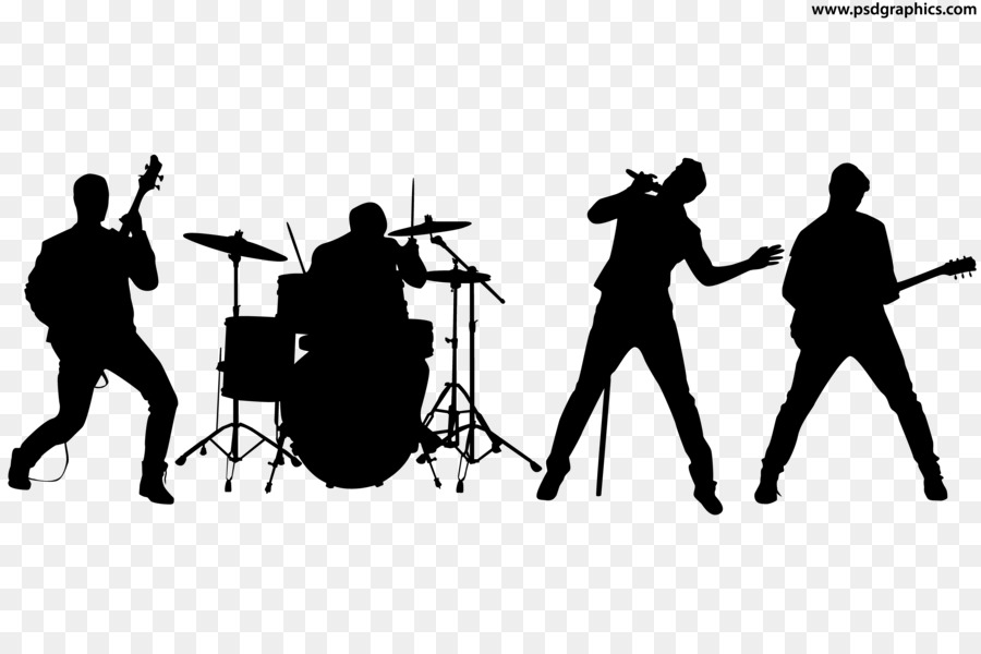 Rock Band Silhouette Musical ensemble - band png download - 5000*3333 - Free Transparent  png Download.