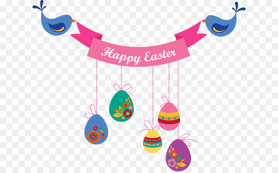 Easter Bunny Banner Clip art - Happy Easter PNG Free Download png download - 690*555 - Free Transparent Easter Bunny png Download.