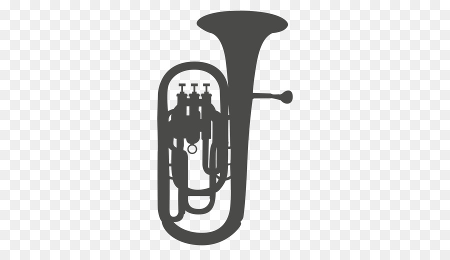 Mellophone Euphonium Baritone horn Silhouette Sousaphone - Silhouette png download - 512*512 - Free Transparent Mellophone png Download.