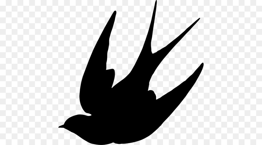 Swallow Bird Silhouette Clip art - vektor png download - 500*500 - Free Transparent Swallow png Download.