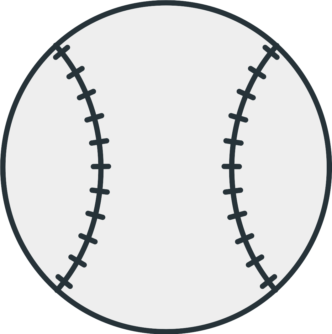 half baseball vector clipart