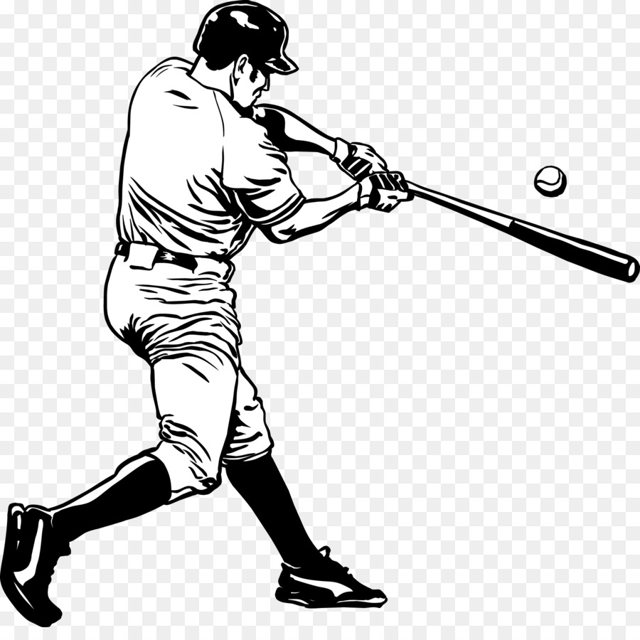 MLB Baseball player Batting - Vector stick figure baseball player png download - 1902*1863 - Free Transparent Mlb png Download.