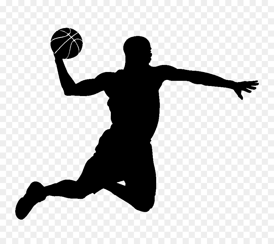 Basketball player Slam dunk Silhouette - basketball png download - 800*800 - Free Transparent Basketball png Download.
