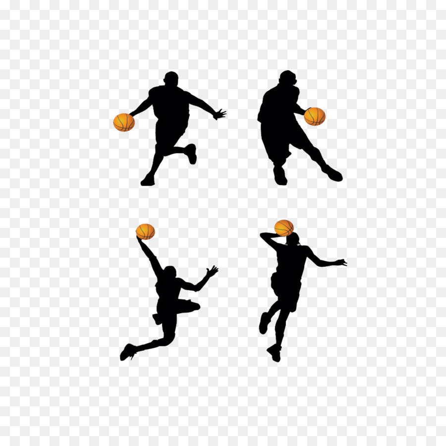 Basketball player Backboard Clip art - Classic basketball action Silhouette png download - 2362*2362 - Free Transparent Basketball png Download.