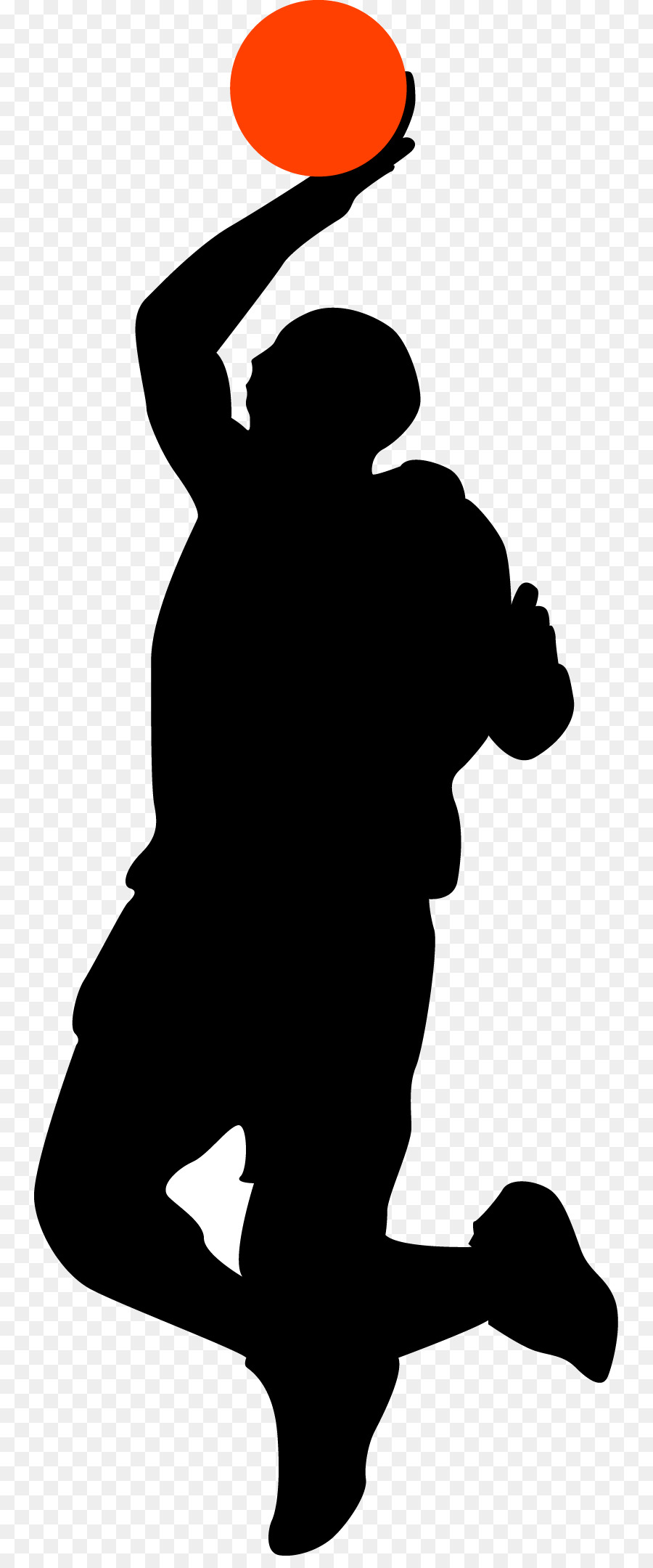 Basketball Trivia Basketball player Silhouette - Vector character figure of basketball player png download - 805*2143 - Free Transparent Basketball Trivia png Download.