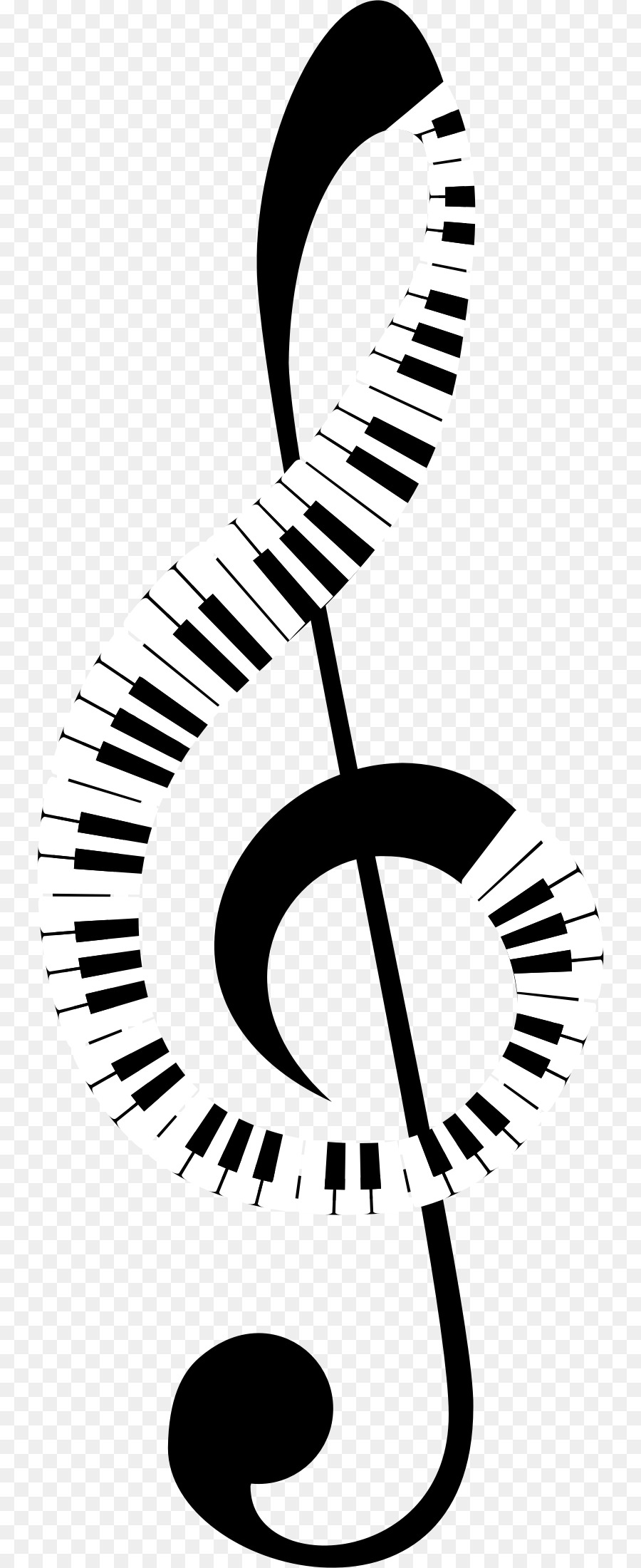 Computer keyboard Clef Treble Musical note - bass png download - 796*2200 - Free Transparent  png Download.
