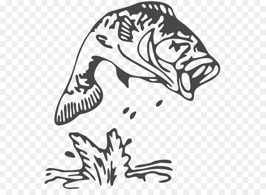 Clip art Largemouth bass Drawing Image - fish jumping out of bowl png download - 600*641 - Free Transparent Bass png Download.