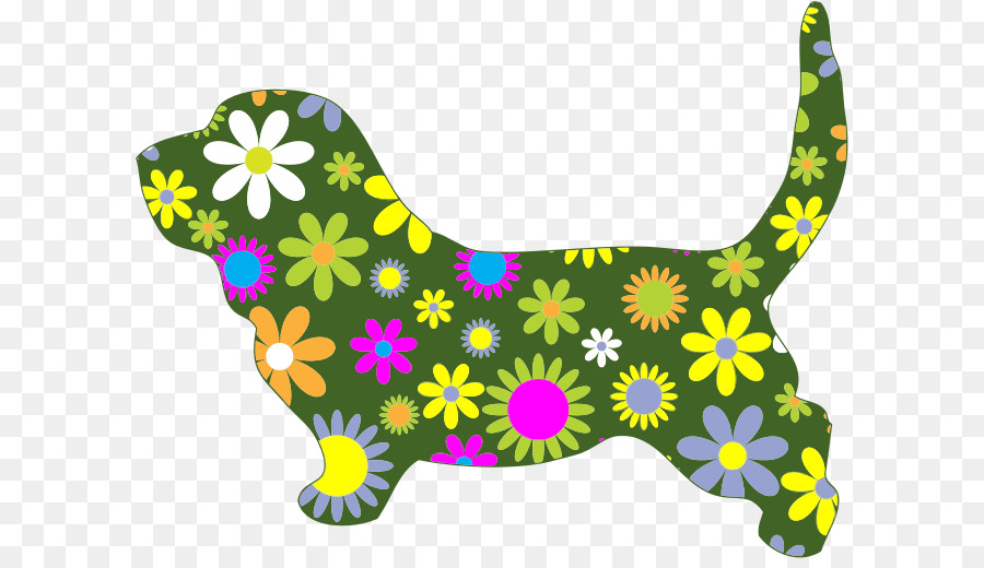 Dachshund Basset Hound Dog breed Clip art - dog and flower png download - 653*511 - Free Transparent Dachshund png Download.