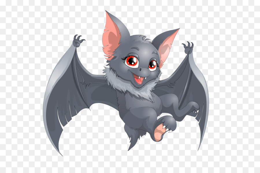 Bat Cartoon Clip art - Transparent Halloween Bat Cartoon PNG Clipart png download - 4044*3634 - Free Transparent Bat png Download.