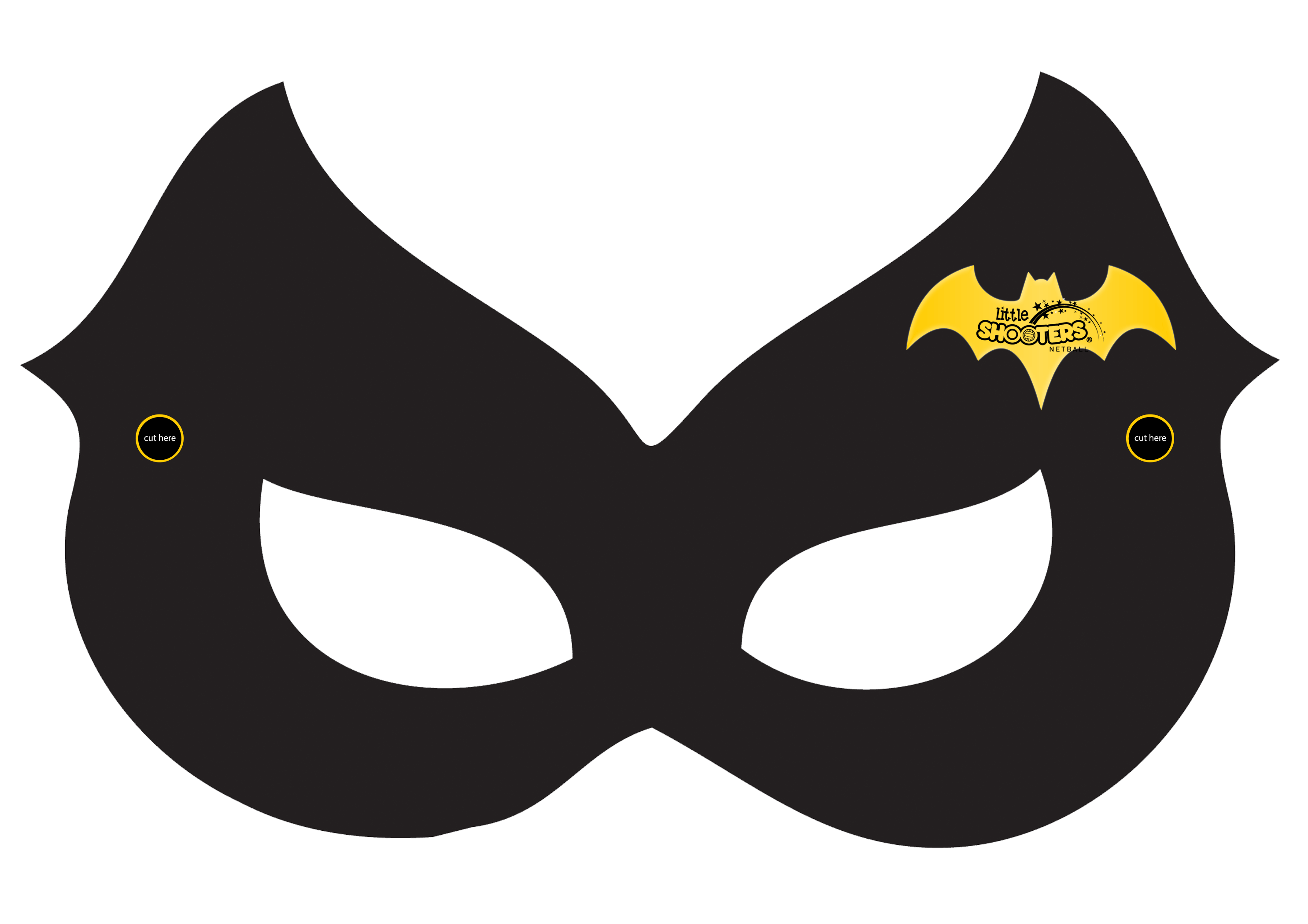 Printable Batgirl Mask Template