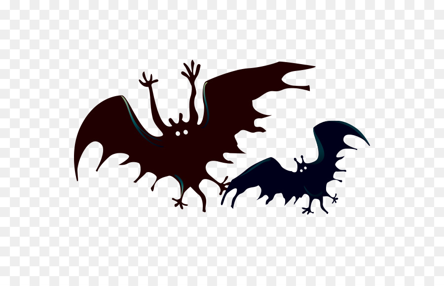 Halloween Party - Vector big black paw bat png download - 600*561 - Free Transparent Halloween  png Download.