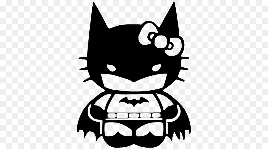 Batman Batgirl Hello Kitty Decal Robin - halloween halloween halloween pumpkin bat png download - 500*500 - Free Transparent Batman png Download.